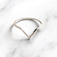Load image into Gallery viewer, WISHBONE RING RECYCLED SILVER