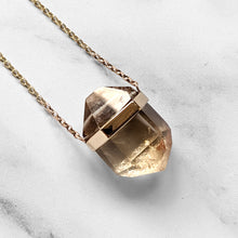 Load image into Gallery viewer, CITRINE DRAGON EGG PENDANT 9CT GOLD LARGE