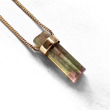 Load image into Gallery viewer, WATERMELON TOURMALINE PENDANT 9CT GOLD