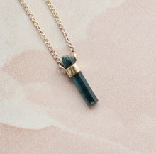 Load image into Gallery viewer, INDICOLITE TOURMALINE PENDANT IN 9CT GOLD
