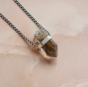 GOLDEN RUTILE PENDANT SILVER