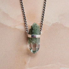 Load image into Gallery viewer, CHLORITE PHANTOM PENDANT SILVER
