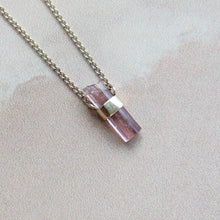 Load image into Gallery viewer, PINK TOURMALINE PENDANT 9CT GOLD
