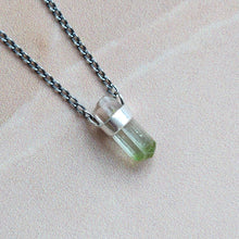 Load image into Gallery viewer, WATERMELON TOURMALINE PENDANT SILVER
