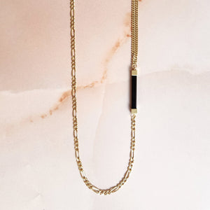 FAIRMINED GOLD PLATED SMOKY QUARTZ NECKLACE