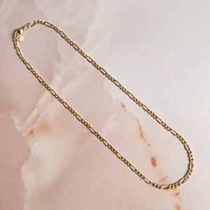 FAIRMINED GOLD PLATE FIGARO CHAIN