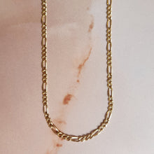 Load image into Gallery viewer, FAIRMINED GOLD PLATE FIGARO CHAIN
