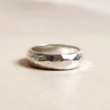 Load image into Gallery viewer, RECYCLED SILVER TEXTURED BAND
