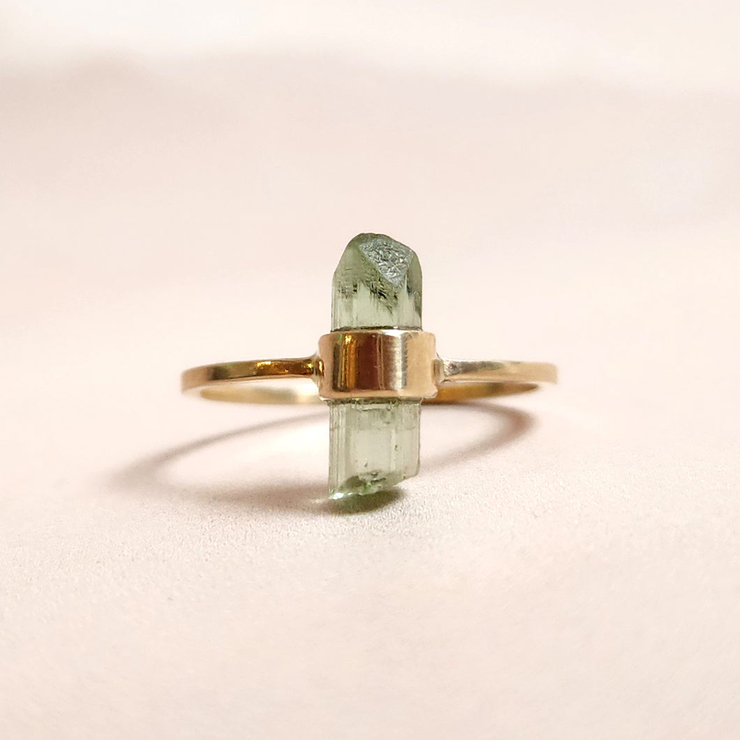 BI-COLOURED TOURMALINE RING 9CT GOLD