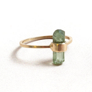 BI-COLOURED TOURMALINE RING 9CT GOLD