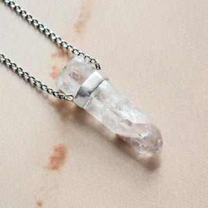 PINK LITHIUM PHANTOM FACETED PENDANT