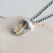 Load image into Gallery viewer, GOLDEN RUTILE PENDANT SILVER
