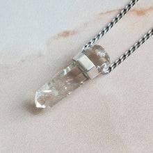 Load image into Gallery viewer, CITRINE PENDANT SILVER LONG
