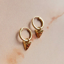 Load image into Gallery viewer, MODERN PRIMITIVE HOOPS GOLD PLATED
