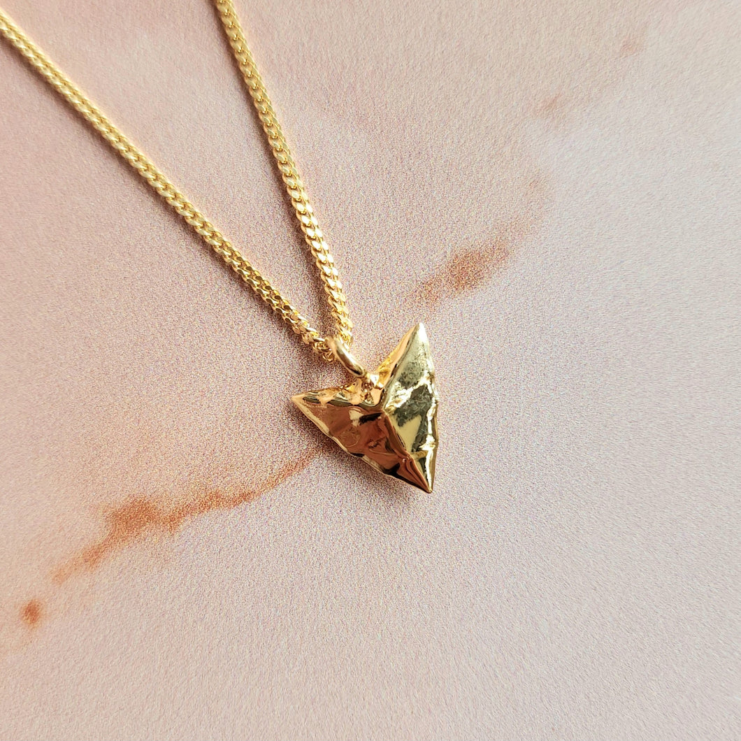 MODERN PRIMITIVE PENDANT STERLING GOLD VERMIEL