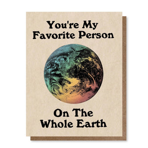 WHOLE EARTH - GREETING CARD