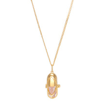 Load image into Gallery viewer, CAPSULE CRYSTAL PENDANT GOLD PLATE

