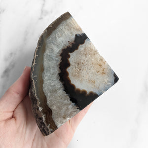 AGATE BOOK ENDS - NATURE'S GEO - LARGE