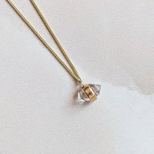 Load image into Gallery viewer, HERKIMER DIAMOND PENDANT IN 9CT YELLOW GOLD
