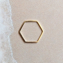 Load image into Gallery viewer, HEXAGON RING 9CT GOLD
