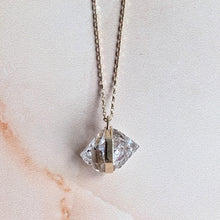 Load image into Gallery viewer, PYRAMID CHARGED GIANT HERKIMER DIAMOND PENDANT 9CT GOLD
