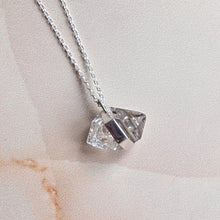Load image into Gallery viewer, PYRAMID CHARGED GIANT HERKIMER DIAMOND PENDANT IN SILVER
