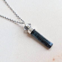 Load image into Gallery viewer, HERKIMER &amp; INDICOLITE TOURMALINE PENDANT IN SILVER
