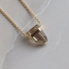 Load image into Gallery viewer, CITRINE PENDANT FAIRMINED GOLD PLATED
