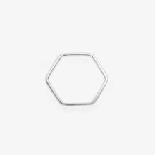 Load image into Gallery viewer, HEXAGON RING SILVER
