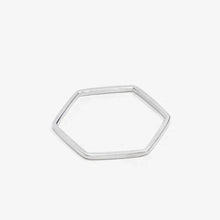 Load image into Gallery viewer, HEXAGON RING SILVER
