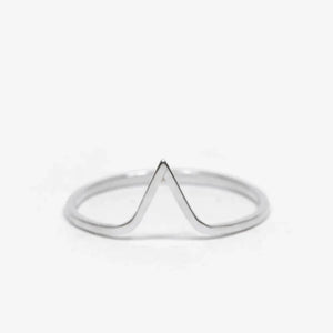 WISHBONE RING RECYCLED SILVER