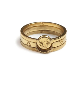 SUN MOON ELEMENTS STACKING SET GOLD