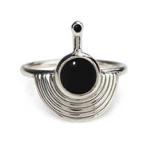 Load image into Gallery viewer, INTERSTELLAR RING SILVER ONYX
