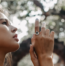 Load image into Gallery viewer, INTERSTELLAR RING SILVER ONYX
