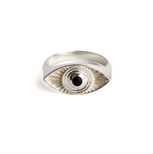 Load image into Gallery viewer, RAYS OF LIGHT RING ONYX SILVER
