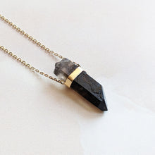 Load image into Gallery viewer, BESPOKE - SMOKY QUARTZ CRYSTAL NECKLACE IN 9CT GOLD
