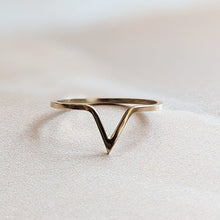Load image into Gallery viewer, WISHBONE RING SOLID GOLD
