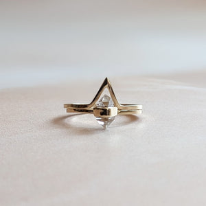 WISHBONE RING SOLID GOLD