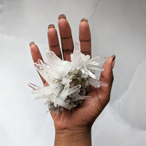 PYRITE IN QUARTZ - PERUVIAN COLLECTION