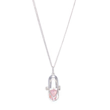 Load image into Gallery viewer, CAPSULE CRYSTAL PENDANT SILVER
