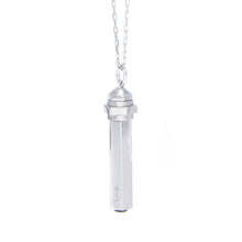 Load image into Gallery viewer, HEX CAPSULE PENDANT SILVER BLACK ONYX
