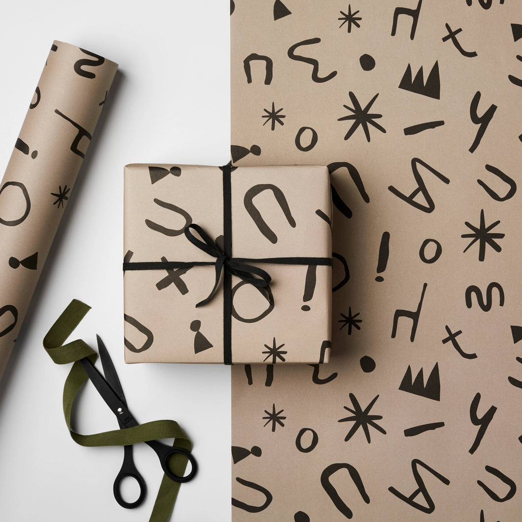 ABSTRACT DUDELES - WRAPPING PAPER SHEET