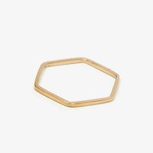 Load image into Gallery viewer, HEXAGON RING 9CT GOLD
