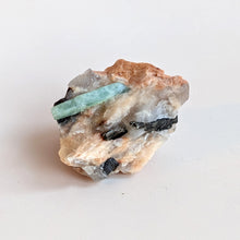 Load image into Gallery viewer, AQUAMARINE &amp; PEACH FELDSPAR
