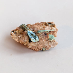 AQUAMARINE & PEACH FELDSPAR