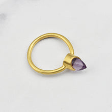 Load image into Gallery viewer, ELEMENTAL CRYSTAL BULLET RING - GOLD PLATE
