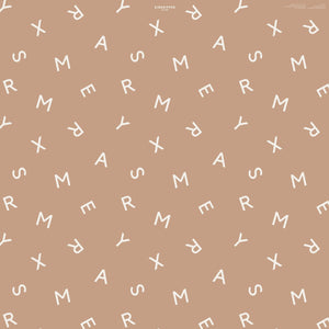 MERRY XMAS GINGERBREAD - WRAPPING PAPER SHEET