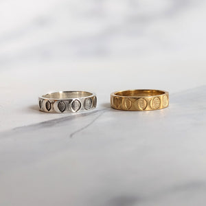 MOON PHASES RING GOLD