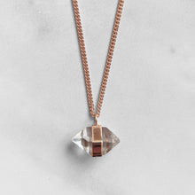 Load image into Gallery viewer, BESPOKE - HERKIMER DIAMOND PENDANT IN 9CT ROSE GOLD
