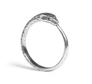 OUROBOROS SNAKE RING SILVER